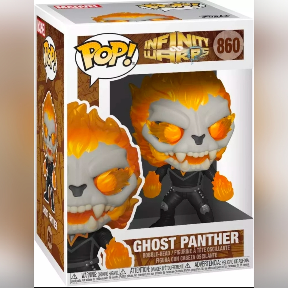 Funko Pop! Marvel Infinity Warps Ghost Panther #860 Bobble-Head